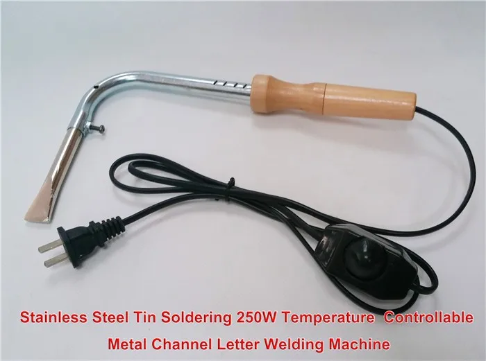 Soldering 250W Electric Metal Soldering Iron Temperature-control Welding Tool for Channel Letter Making Plus 1 pc Heater Element 